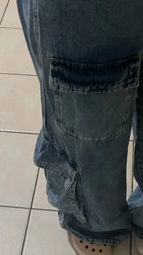 Calça wide leg
