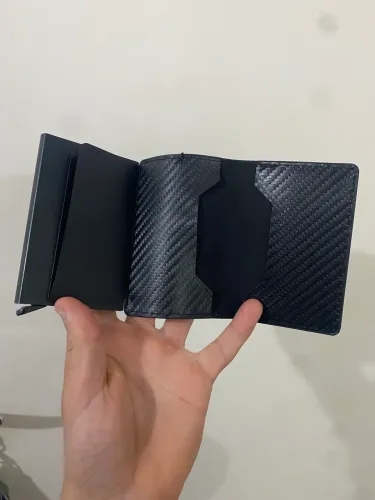 CARTEIRA MASCULINA ANTI-ROUBO RFID