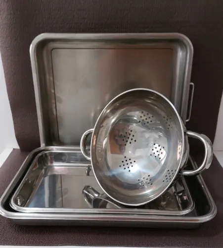 Kit de utensilios de cozinha em inox