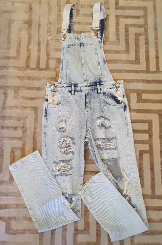 Jardineira Jeans Feminina 40 BR