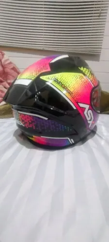 Capacete Feminino Asx City Storm Roxo tamanho 56