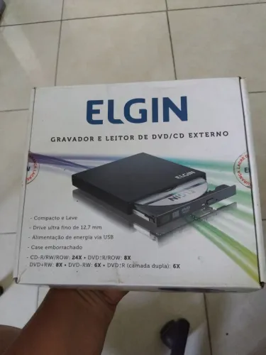 Gravador e leitor de CD externo Elgin