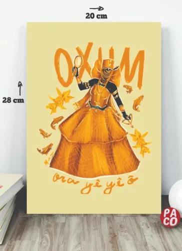 PLACA DECORATIVA UMBANDA OXUM