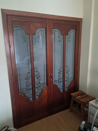 Vendo 2 portas com vidro jateado