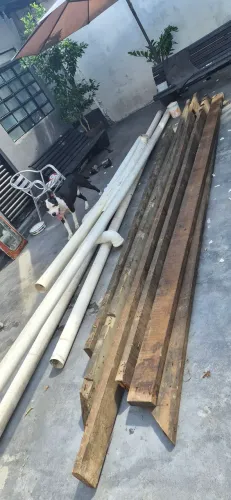 Lote de Peças de 4 a 5 mt e Canos 100mm