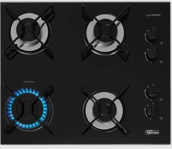 Cooktop Fischer 4 bocas nunca usado, novo