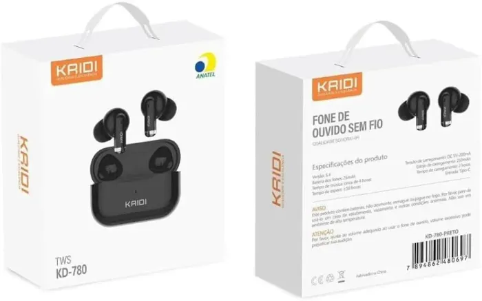 Fone de ouvido da marca kaide original