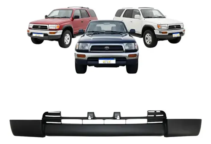Spoiler Parachoque Dianteiro Toyota Hilux Sw4 1996 1997 Preto