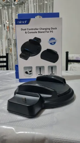 Base para PlayStation 5 e Carregamento de Controles DualSense 5
