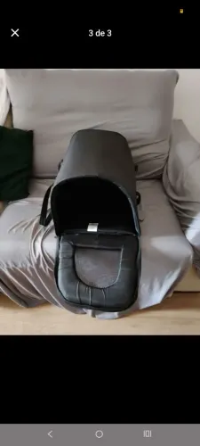 Bolsa de transporte luxo bichinho de estimação preta