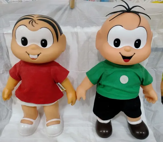  Boneca Mônica e Cebolinha baby Vinil 