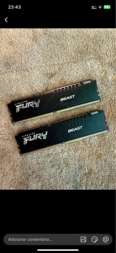 Memória RAM Kingston Fury Beast DDR5 16GB 6000MHz CL36 Original