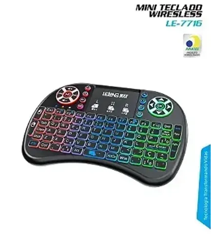 MINI TECLADO RGB SEM FIO LELONG LE-7716