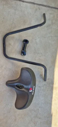 Kit Guidão Alto + Banco Com Molas West Biking - Para Motorizada,Caiçara,Chopper