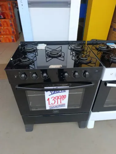 Fogão 5 bocas Mesa de vidro R$1.299,00 mostruário