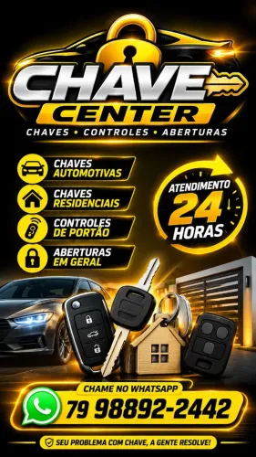 Chaveiro 24h chave cente *