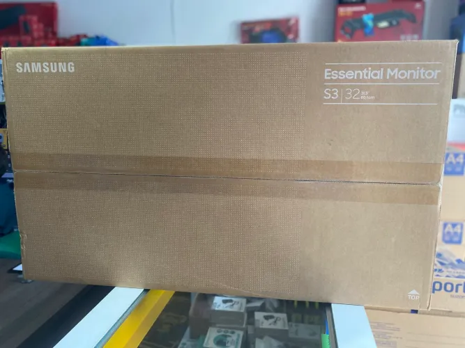 MONITOR 32P SAMSUNG ESSENTIAL S3 IPS FHD 75Hz HDMI/DP PRETO LS32B300NWNMSD