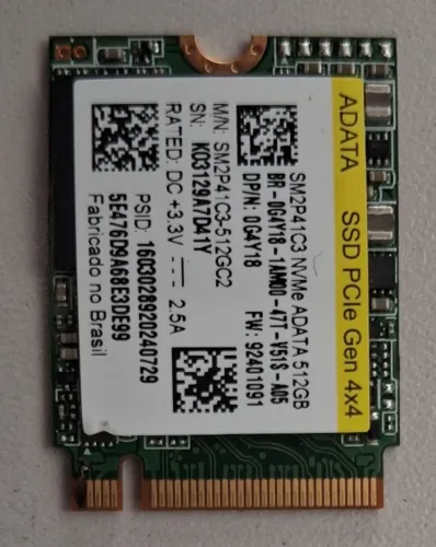 SSD NVMe PCIe Gen 4x4 - 512gb