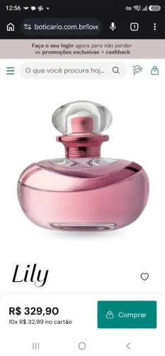 Eau de Parfum Love Lily O Boticário