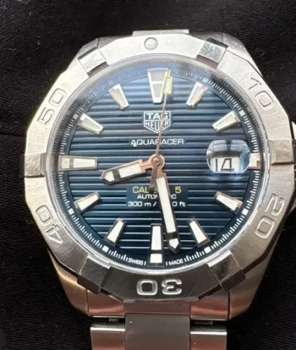 relógio TAG Heuer Aquaracer Automático, 43 mm, Aço WAY2012.BA0927