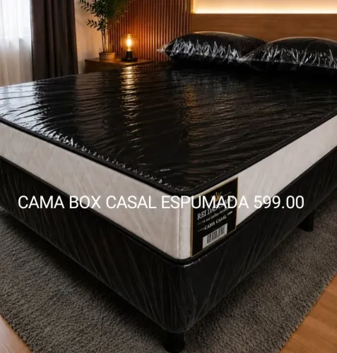 Cama de casal de Molas Ensacadas nova