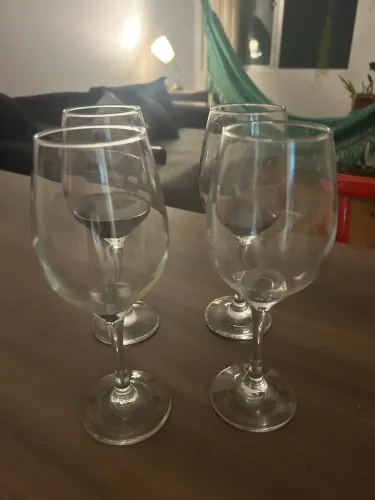 Taças de vidro