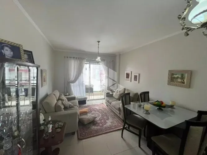 Apartamento 3 dormitorios com suite no Residencial Vincent, mobiliado de frente.