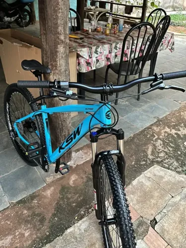Bicicleta Aro 29 Ksw 9v Freio Hidráulico Trava E K7 11/40