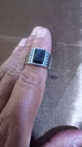 Anel Aço inox Anti alérgico não escurece, grande estilo.
