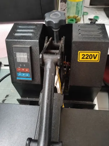 Prensa Térmica Sublimação Deko 220V|38x38cm Profissional|Estampa:Camiseta,Chinelo,Azulejos