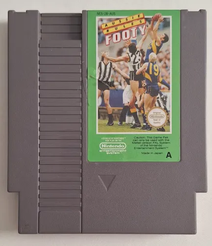Aussie Rules Footy (PAL-A/Europeu) - Jogo NES/Nintendinho/Nintendo 8 Bits