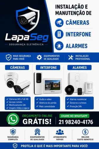 Instalação Reparos de Cameras WIFI CFTV Interfone Fechadura Eletrônica 
