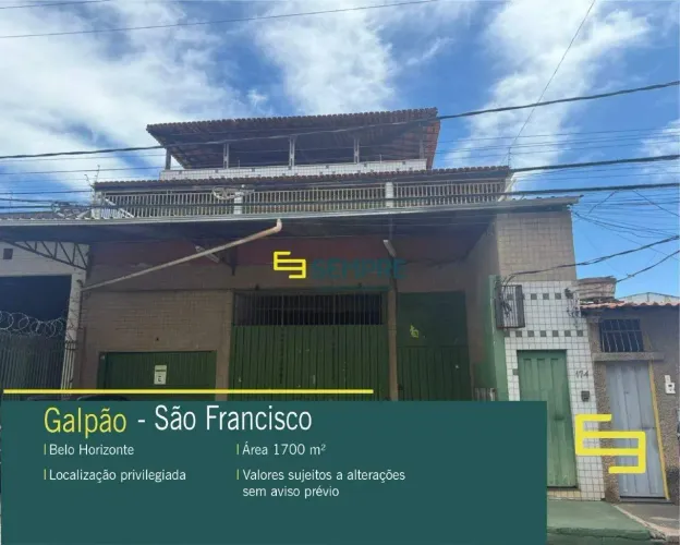 Galpão para venda em Belo Horizonte MG no bairro São Francisco.