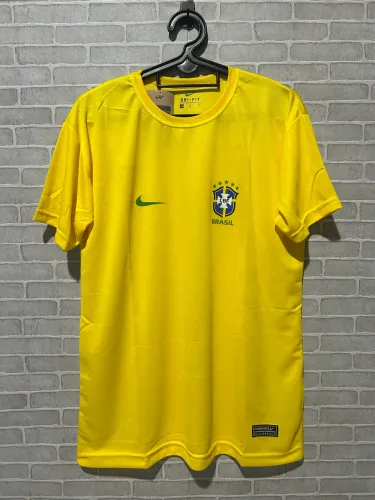 Camisa brasil amarela dry fit