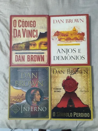 Kit Dan Brown - Edições Especiais Ilustradas - Código Da Vinci, Anjos e Demônios, Inferno 