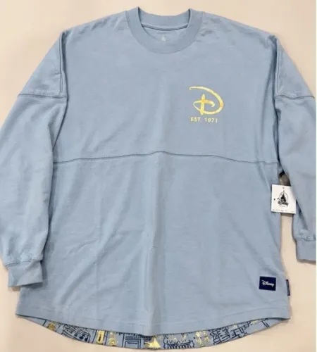 Disney Spirit Jersey Original Walt Disney World Azul com Dourado ? M