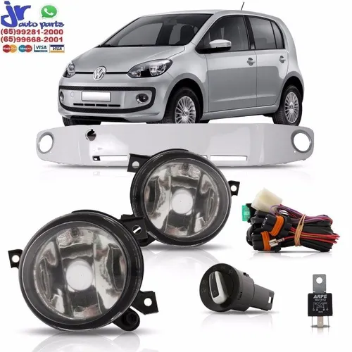 Kit Farol de Milha Volkswagen UP 2014 2015 2016 2017 Auxiliar Neblina