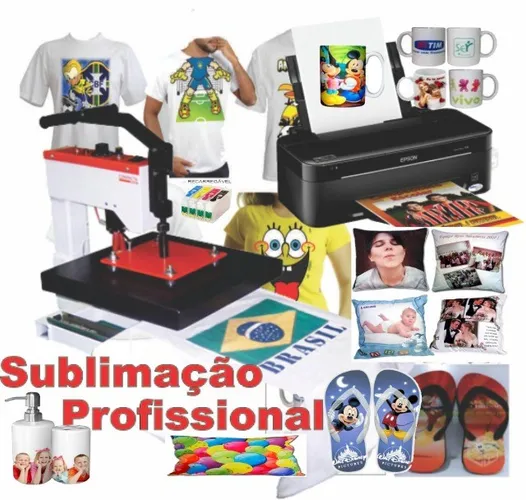 Kit Sublimatico 2x1 (Prensa Plana+Impressora Epson)