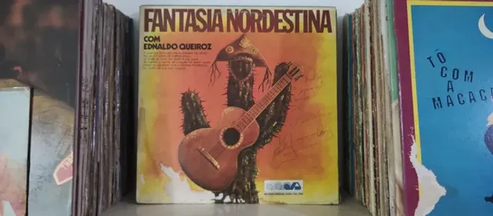 LP Fantasia Nordestina com Ednaldo Queiroz(autografado)/Disco de Vinil