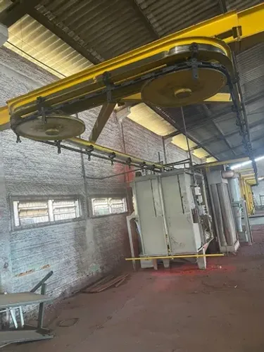 Cabine de Pintura Eletrostática com Banho