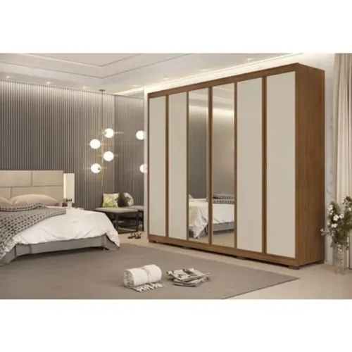 Guarda Roupa Casal 6 Portas 274cm 100% MDF (NOVO DIRETO DA FÁBRICA)