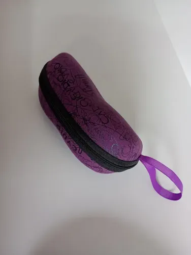 Estojo para Óculos 2 peças Roxo com Fecho de Ziper