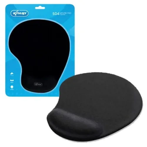 Mousepad Com Descanso de Punho Knup KP-S04 220x210x2mm - WZetta
