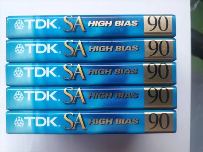Fita k7 cassete tdk sa 90 lote 5 unidades lacradasloye