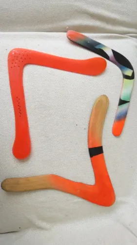 Boomerangs, bumerangues peças importadas usados (lote)