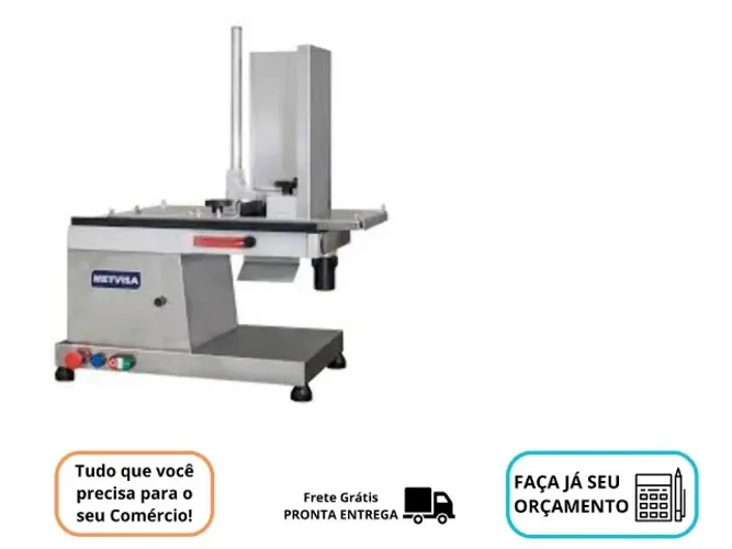 Cortador de Frios Novo Metvisa Inox