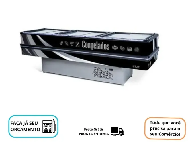 Ilha de Congelados Polar 3M 220v Novo