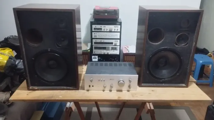Amplificador Polyvox AP-3070 + Caixas Acústicas SC-12E
