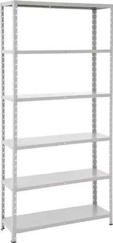 Estante aço 6 prateleiras 2,00x92x30 cm cor cinza NOVA