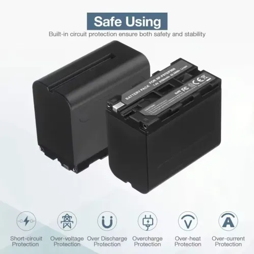 Bateria NP-F970 / F960 8700mAh - ideal para iluminação de led 
